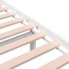 vidaXL Cadre de lit sans matelas blanc bois massif 200x200 cm