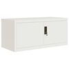 vidaXL Classeur blanc 90x40x130 cm acier