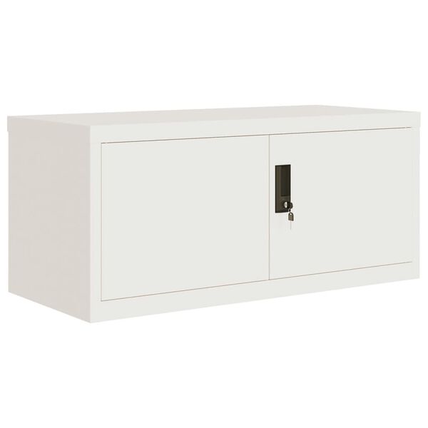 vidaXL Classeur blanc 90x40x130 cm acier