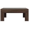 vidaXL Table basse avec LED infini chêne marron 70x50x30 cm