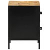 vidaXL Cabinet de chevet avec tiroir Marron et Noir 40 x 35 x 50 cm