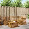 vidaXL Ensembles de canap&eacute;s 5 pcs Naturel Bois d'Acacia Massif