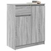 vidaXL Buffet avec tiroir sonoma gris 71x35x84 cm bois d'ing&eacute;nierie