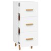 vidaXL Buffet blanc 34,5x34x90 cm bois d'ingénierie