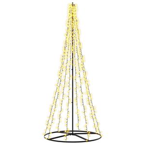 vidaXL Arbre de No&euml;l LED 235 cm 1000 LED Blanc chaud Acier Noir
