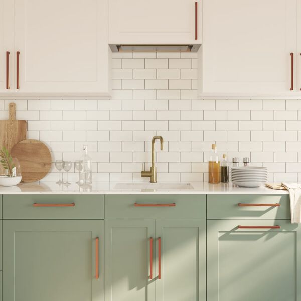 vidaXL Poign&eacute;es d'armoire 10 pcs bronze 224 mm acier inoxydable