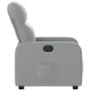 vidaXL Fauteuil inclinable Gris clair Tissu