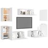 vidaXL Ensemble de meubles TV 7 pcs Blanc Bois d'ingénierie