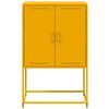 vidaXL Buffet haut jaune moutarde 68,5x38,5x107 cm acier