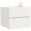 vidaXL Table de chevet 2 pcs Blanc 39 x 34 x 33 cm Bois de pin massif