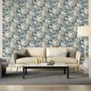 DUTCH WALLCOVERINGS Papier peint Marbre Gris et bleu