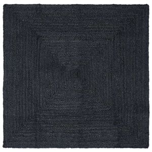 vidaXL Tapis de surface Carr&eacute; Gris fonc&eacute; 160 x 160 cm Jute