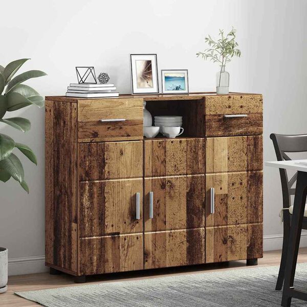 vidaXL Cabinet en Bois avec tiroir Bois ancien 88,5 x 30,5 x 73 cm