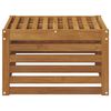 vidaXL Pouf d'Ext&eacute;rieur Bois d'Acacia Massif Naturel 59 x 59 x 37 cm