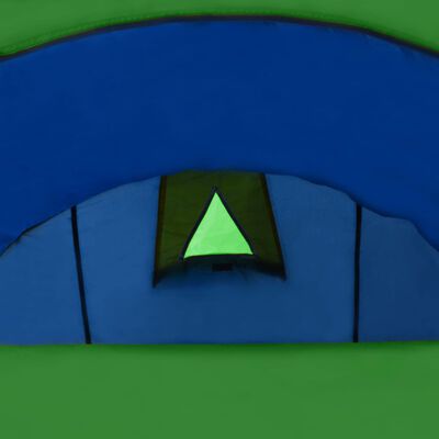 vidaXL Tente de camping 4 personnes Bleu marine et vert