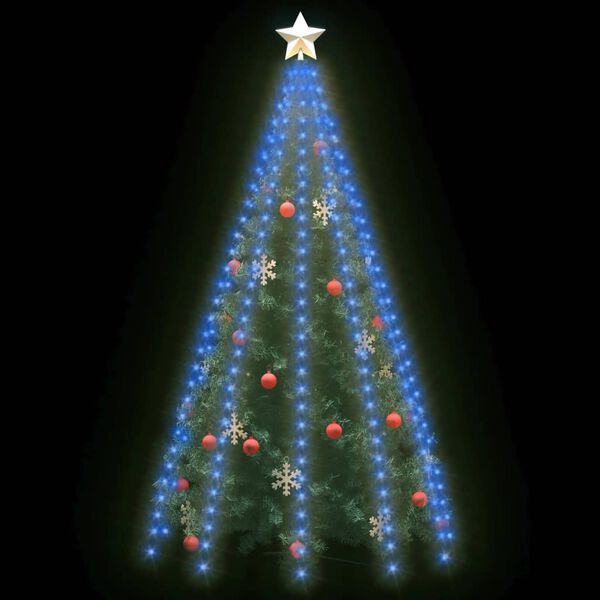 vidaXL Guirlande lumineuse d'arbre de No&euml;l 300 LED Bleu 300 cm