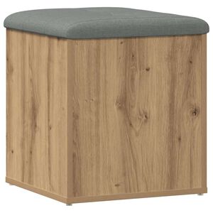 vidaXL Banc de rangement chêne artisanal 42x42x45 cm bois d'ingénierie