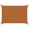 vidaXL Voile d'ombre Orange et marron 3,5 x 2,5 m