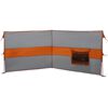 vidaXL Brise-vent de camping gris et orange 344x120 cm imperm&eacute;able