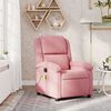 vidaXL Fauteuil de massage inclinable rose velours