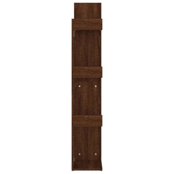 vidaXL Biblioth&egrave;que 48x25,5x140 cm Ch&ecirc;ne marron Bois d'ing&eacute;nierie