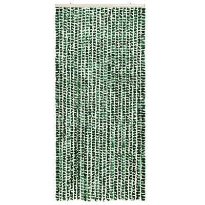 vidaXL Moustiquaire Vert et blanc 90x220 cm Chenille