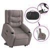 vidaXL Fauteuil inclinable taupe tissu