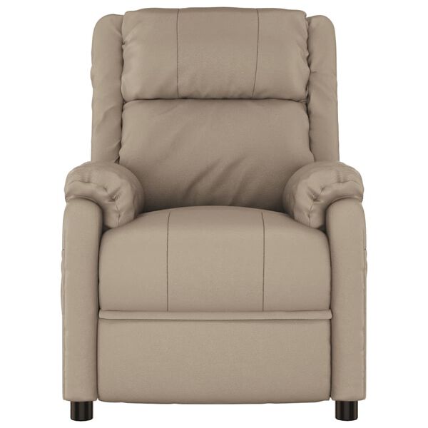 vidaXL Fauteuil de massage Cappuccino Similicuir
