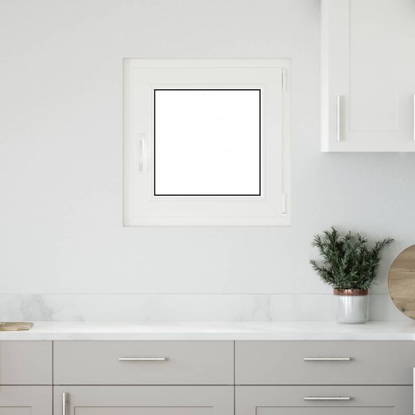 Fen&ecirc;tre de sous-sol RISOR Blanc 60 x 60 cm PVC et verre