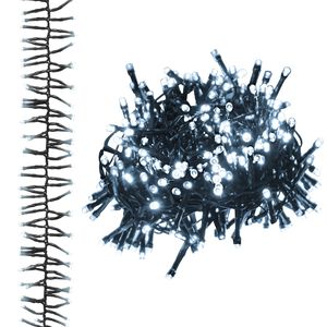 vidaXL Guirlande lumineuse &agrave; LED group&eacute;es 400LED Blanc froid PVC