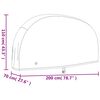 vidaXL Housse de v&eacute;lo noir 200x70x110 cm oxford 190T