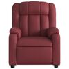 vidaXL Fauteuil inclinable électrique Rouge bordeaux Similicuir