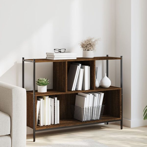 vidaXL Bibliothèque chêne marron 102x28x77,5 cm bois d'ingénierie