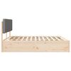 vidaXL Cadre de lit avec t&ecirc;te de lit rembourr&eacute;e Gris clair