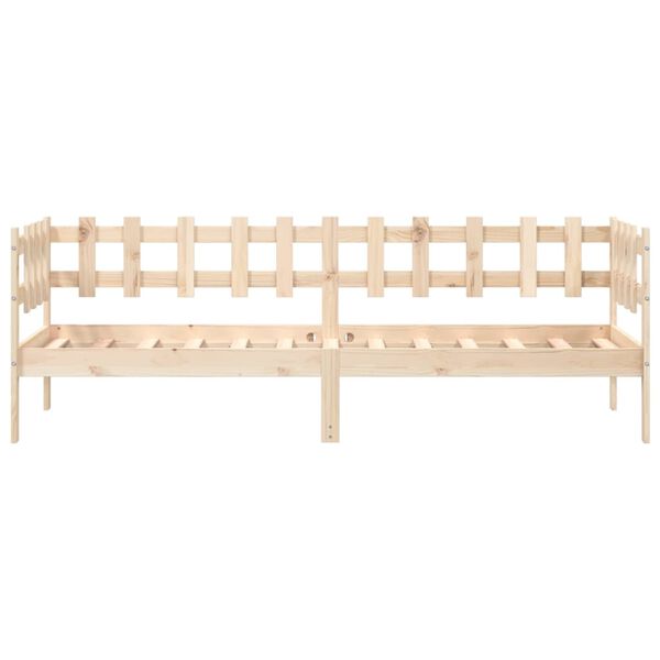 vidaXL Lit de jour sans matelas 80x200 cm bois de pin massif