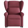 vidaXL Fauteuil inclinable de massage &eacute;lectrique Rouge bordeaux Tissu