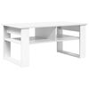 vidaXL Table basse Blanc 96 x 54 x 44 cm Bois d'ing&eacute;nierie