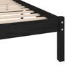 vidaXL Cadre de lit sans matelas noir bois massif