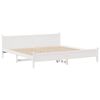 vidaXL Cadre de lit sans matelas blanc 200x200 cm bois massif de pin