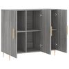 vidaXL Buffet sonoma gris 90x34x80 cm bois d'ingénierie
