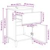 vidaXL Cabinet de chevet avec tiroir Ch&ecirc;ne artisanal 40 x 35 x 70 cm