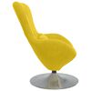 vidaXL Fauteuil &oelig;uf Jaune Velours
