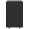 vidaXL Armoire à roulettes Noir 46x36x59 cm Bois d'ingénierie