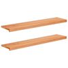 vidaXL Marches d'escalier 2 pi&egrave;ces 120 x 30 x 2 cm Vernis