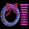 vidaXL Couronne avec 150 LED Bleu 120 cm Acrylique