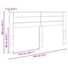 vidaXL T&ecirc;te de lit Blanc 180 cm Bois d'ing&eacute;nierie