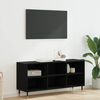 vidaXL Meuble TV Ch&ecirc;ne noir 103,5 x 30 x 50 cm Bois d'ing&eacute;nierie