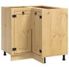 vidaXL Armoire avec &eacute;tag&egrave;re SKI Brun Miel 60 x 32 x 40 cm Pin massif