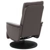 vidaXL Fauteuil inclinable avec repose-pieds gris similicuir
