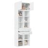 vidaXL Armoire de rangement blanc 70x42,5x225 cm bois d'ing&eacute;nierie